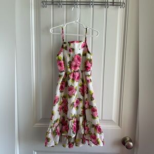 Kids Floral High-Low Dress